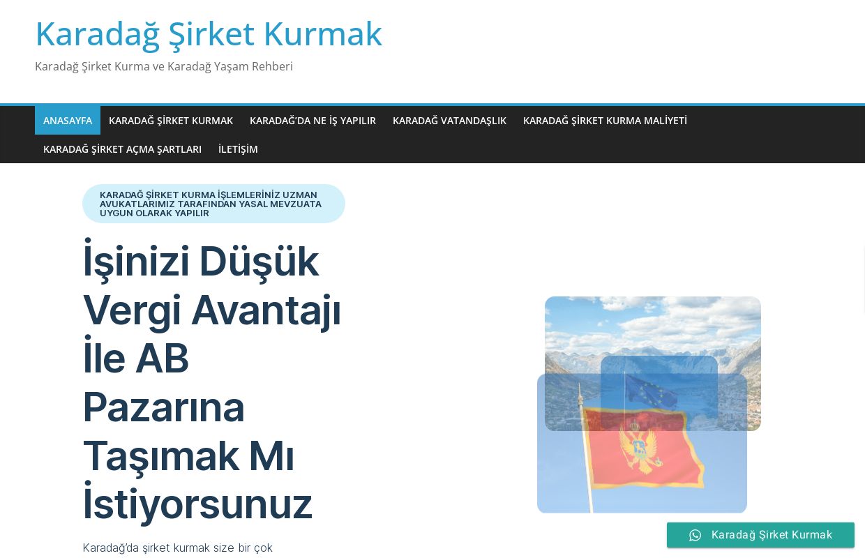 Karadağ Şirket Kurmak ve Oturum Kartı 1250€