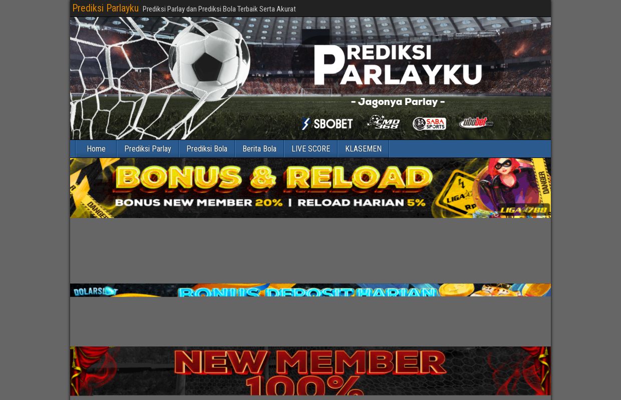 Prediksi Parlayku - Prediksi Parlay dan Prediksi Bola Terbaik Serta Akurat