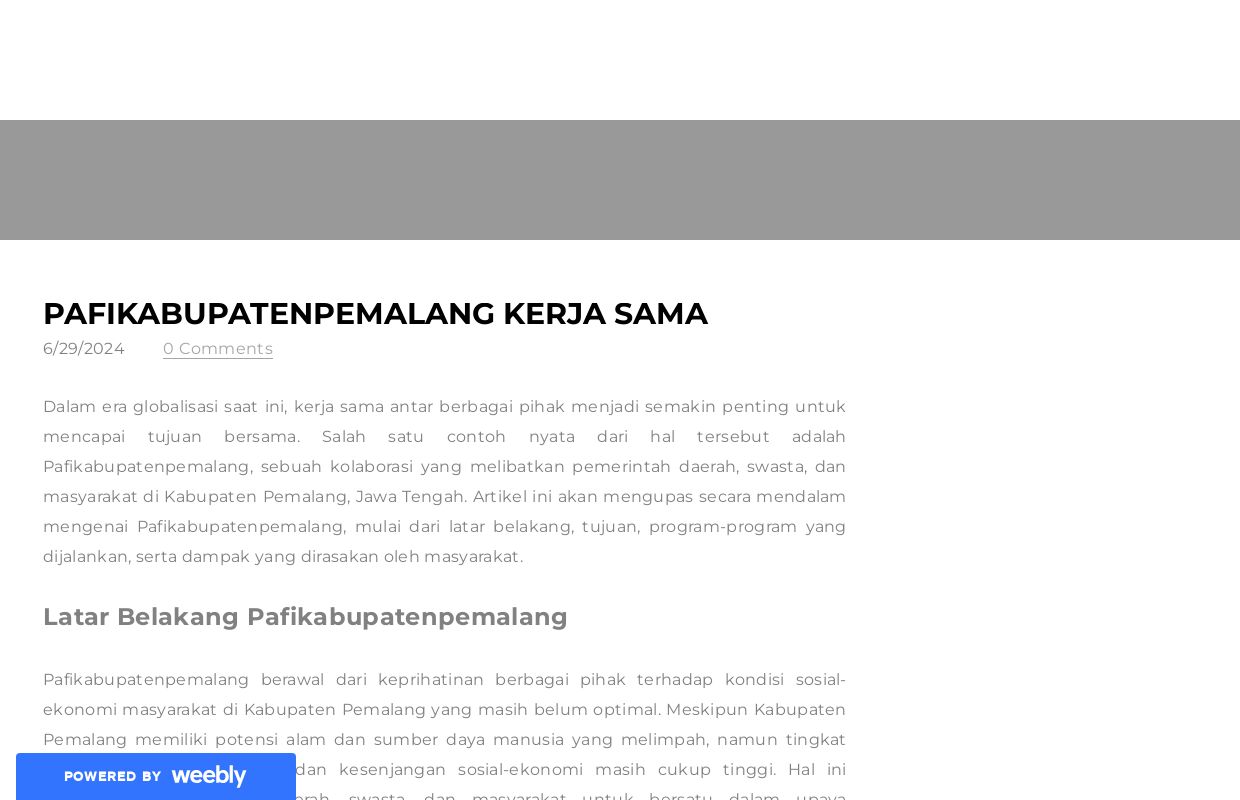 PAFIKABUPATENPEMALANG KERJA SAMA - Blog