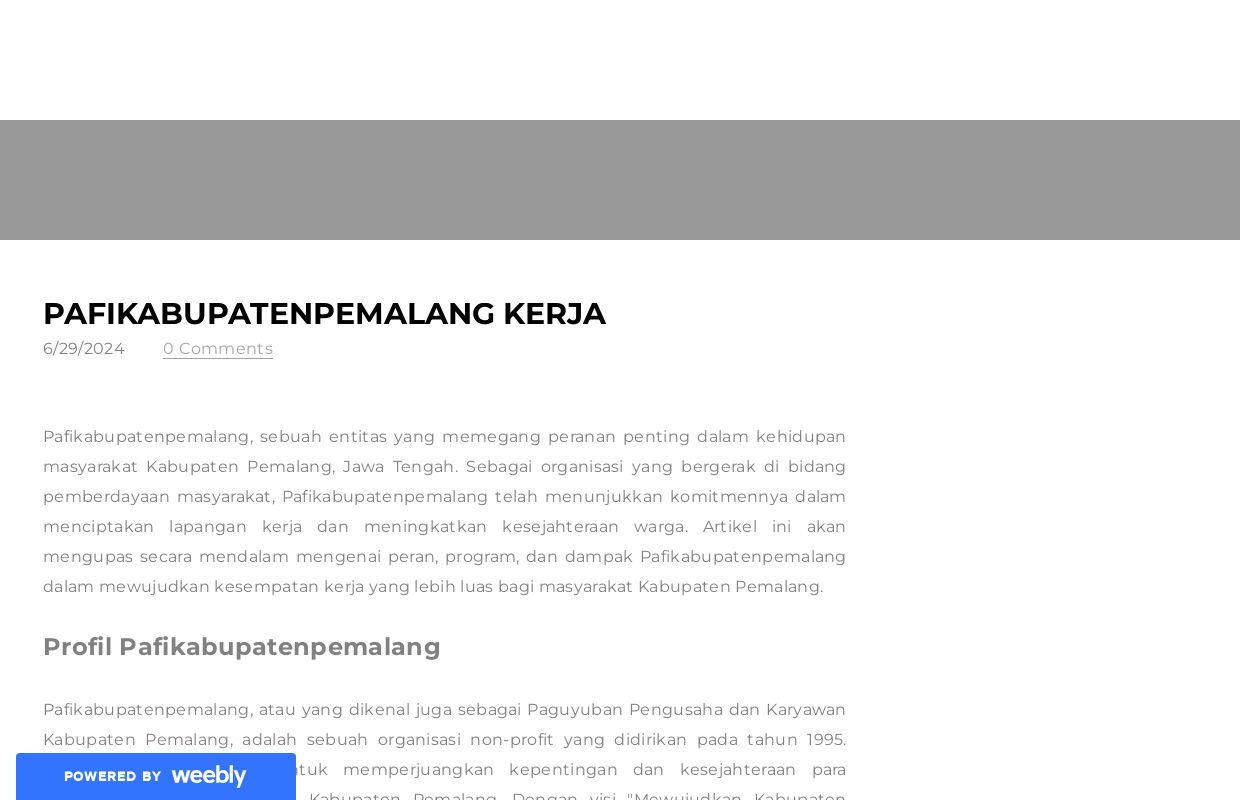 Pafikabupatenpemalang Kerja - Blog