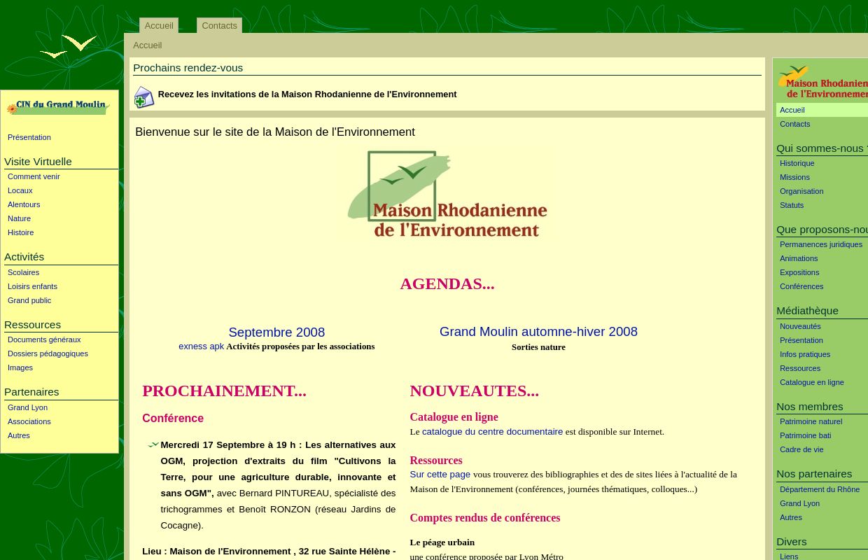 Maison Rhodanienne de l'Environnement - Accueil