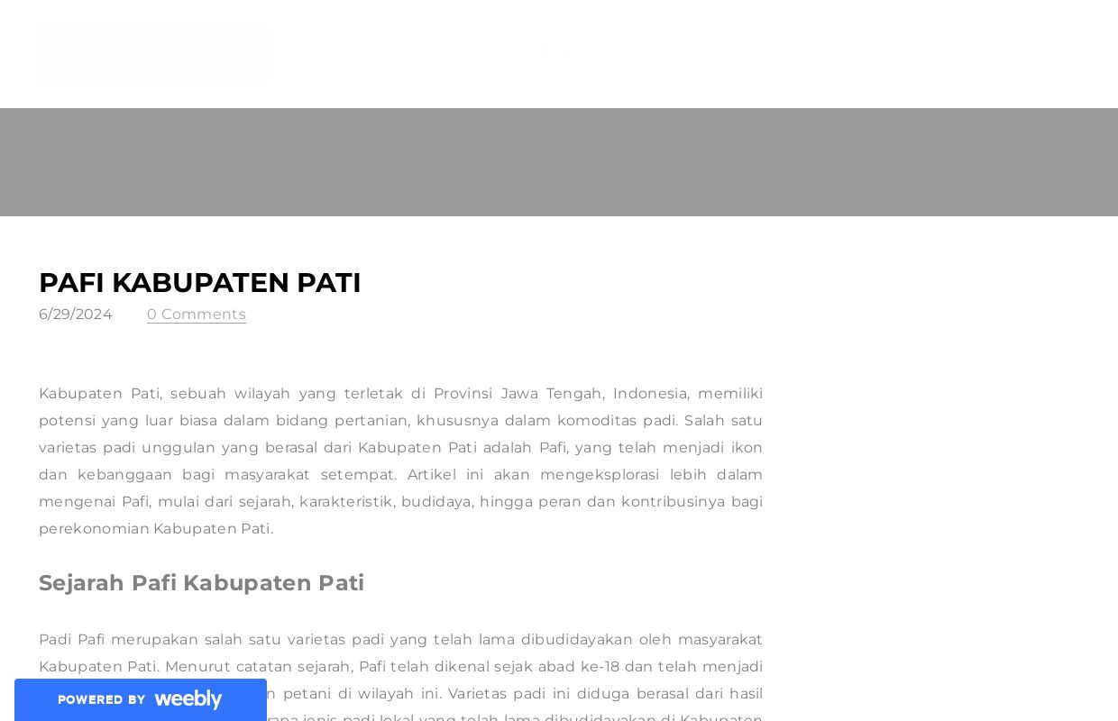 Pafi Kabupaten Pati - Blog