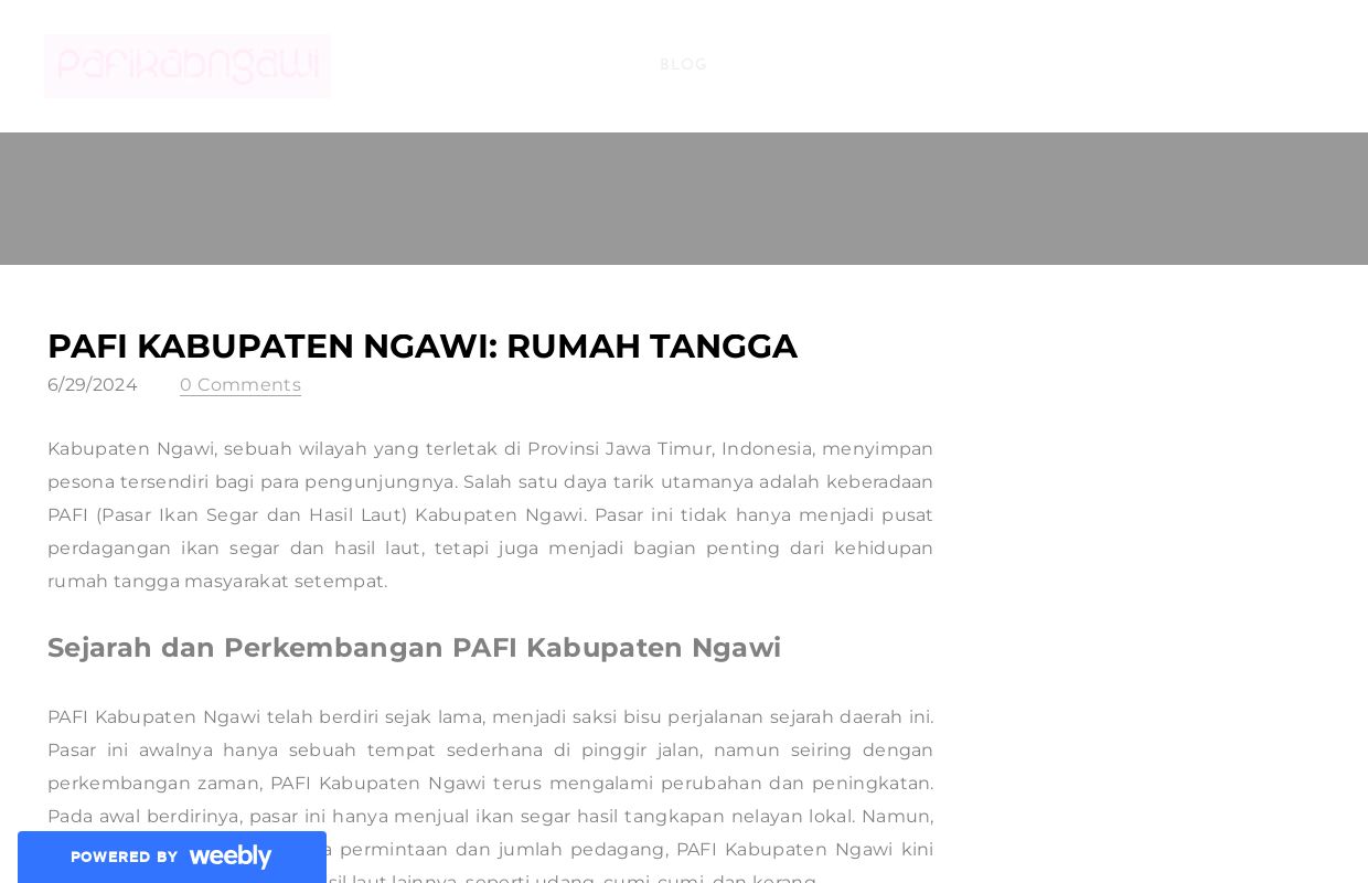 Pafi Kabupaten Ngawi: Rumah Tangga - Blog