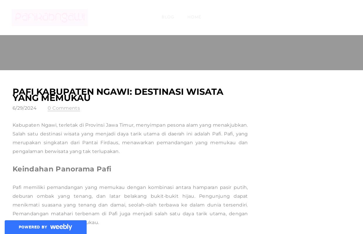 Pafi Kabupaten Ngawi Pulau - Blog