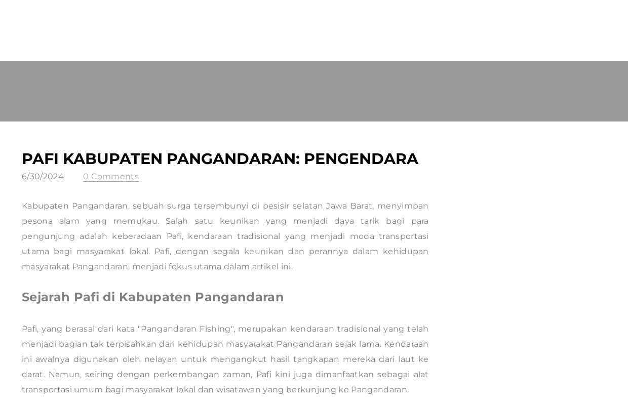 Pafi Kabupaten Pangandaran: Pengendara - Blog