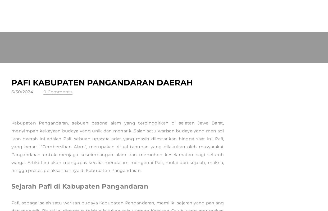 Pafi Kabupaten Pangandaran Daerah - Blog