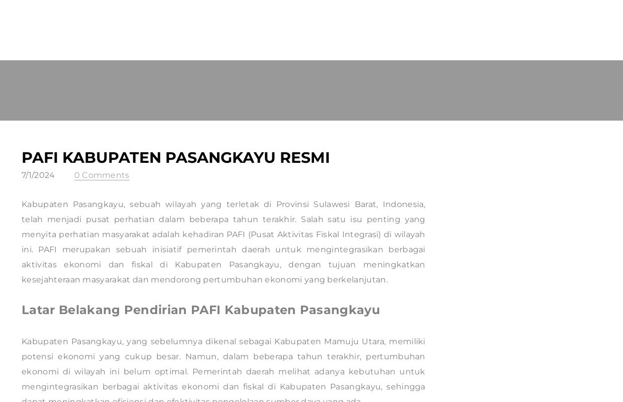 PAFI Kabupaten Pasangkayu Resmi - Blog