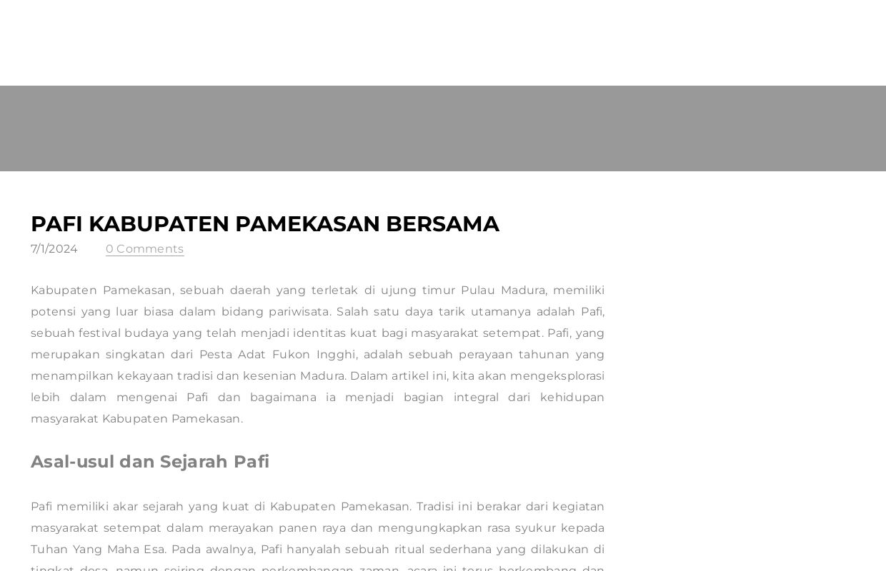 Pafi Kabupaten Pamekasan Bersama - Blog