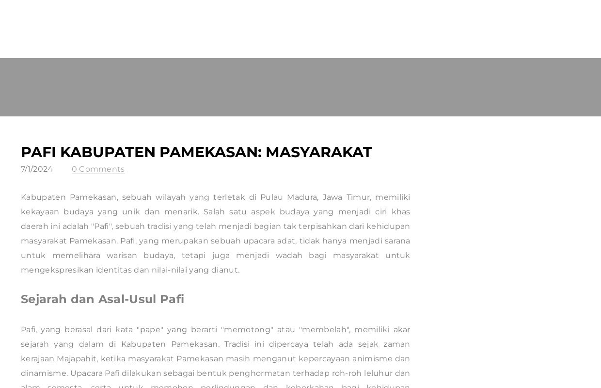 Pafi Kabupaten Pamekasan: Masyarakat - Blog