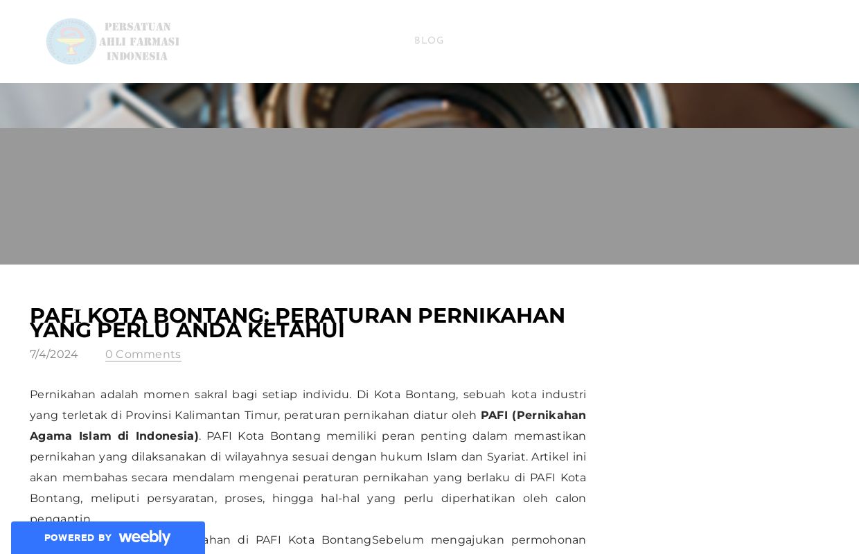 PAFİ Kota Bontang: Peraturan Pernikahan yang Perlu Anda Ketahui - Blog