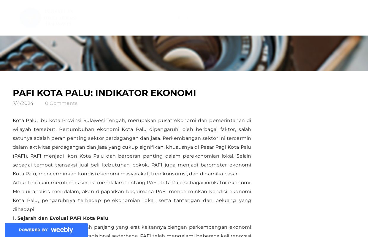 PAFI Kota Palu: Indikator Ekonomi - Blog