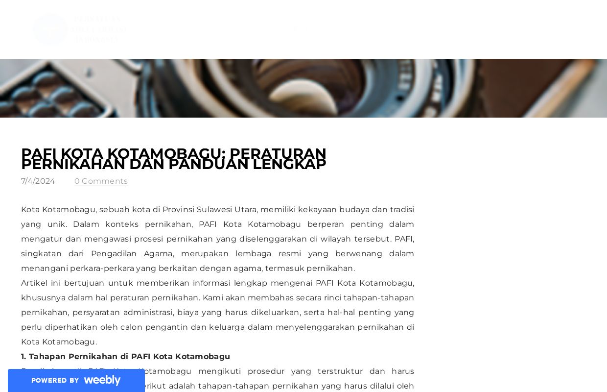 PAFI Kota Kotamobagu: Peraturan Pernikahan dan Panduan Lengkap - Blog