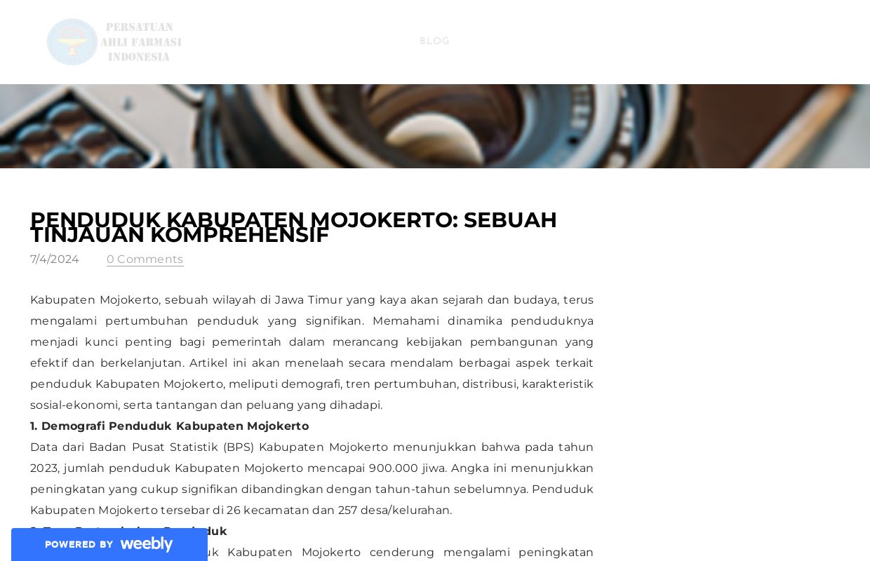 Penduduk Kabupaten Mojokerto: Sebuah Tinjauan Komprehensif - Blog