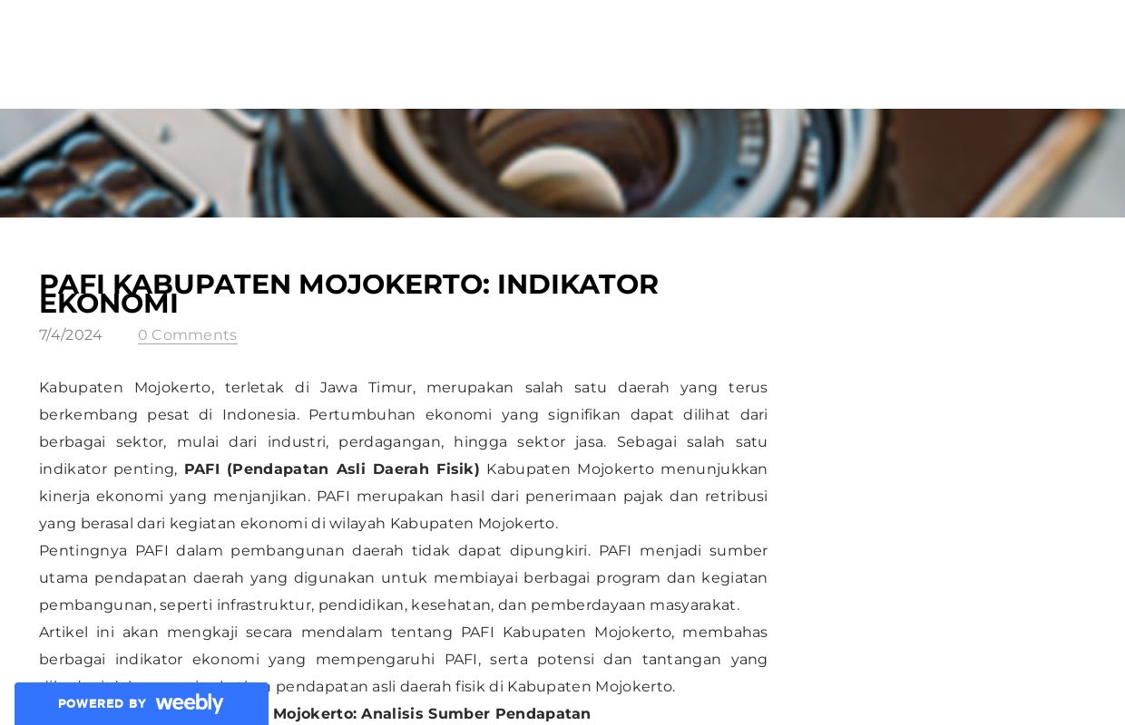 PAFI Kabupaten Mojokerto: Indikator Ekonomi - Blog