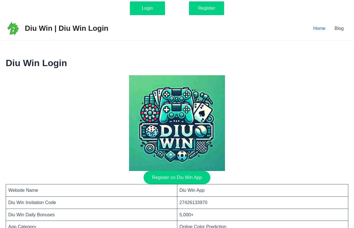 Diu Win | Diu Win Login