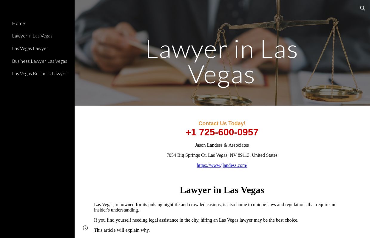 Jason Landess & Associates - Lawyer in Las Vegas
