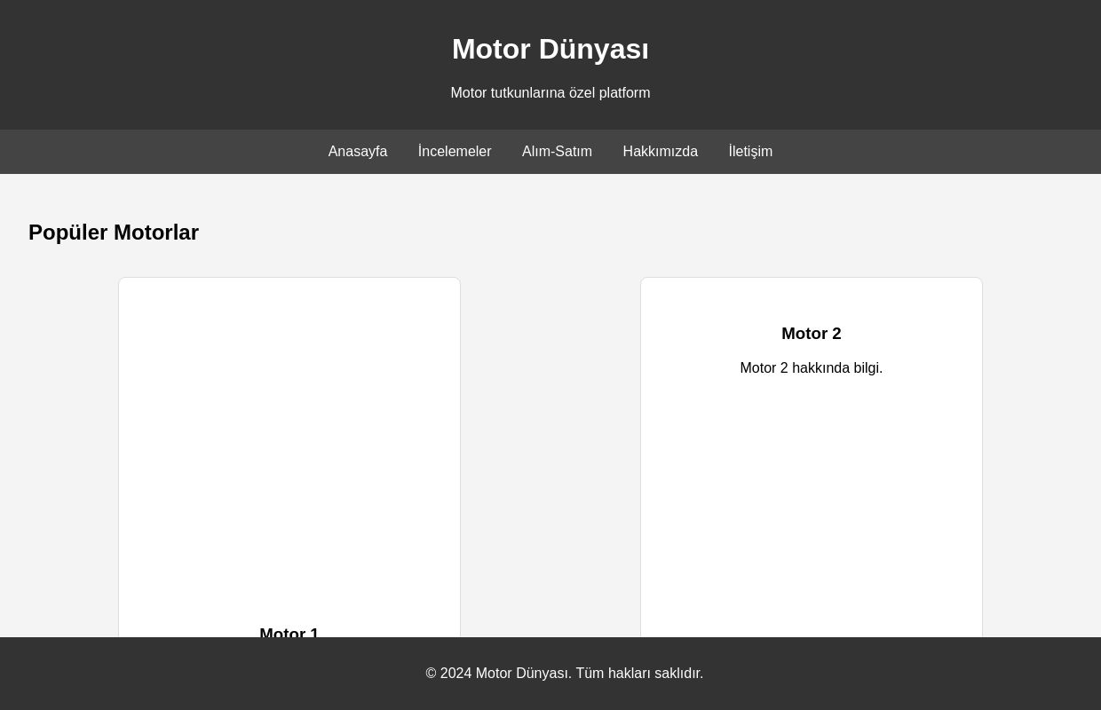 Motor Dünyası