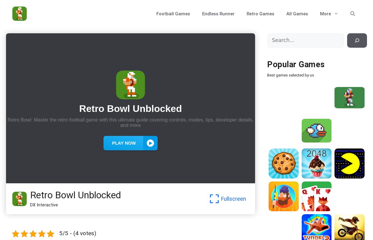 Play Retro Bowl - Unblocked & Free