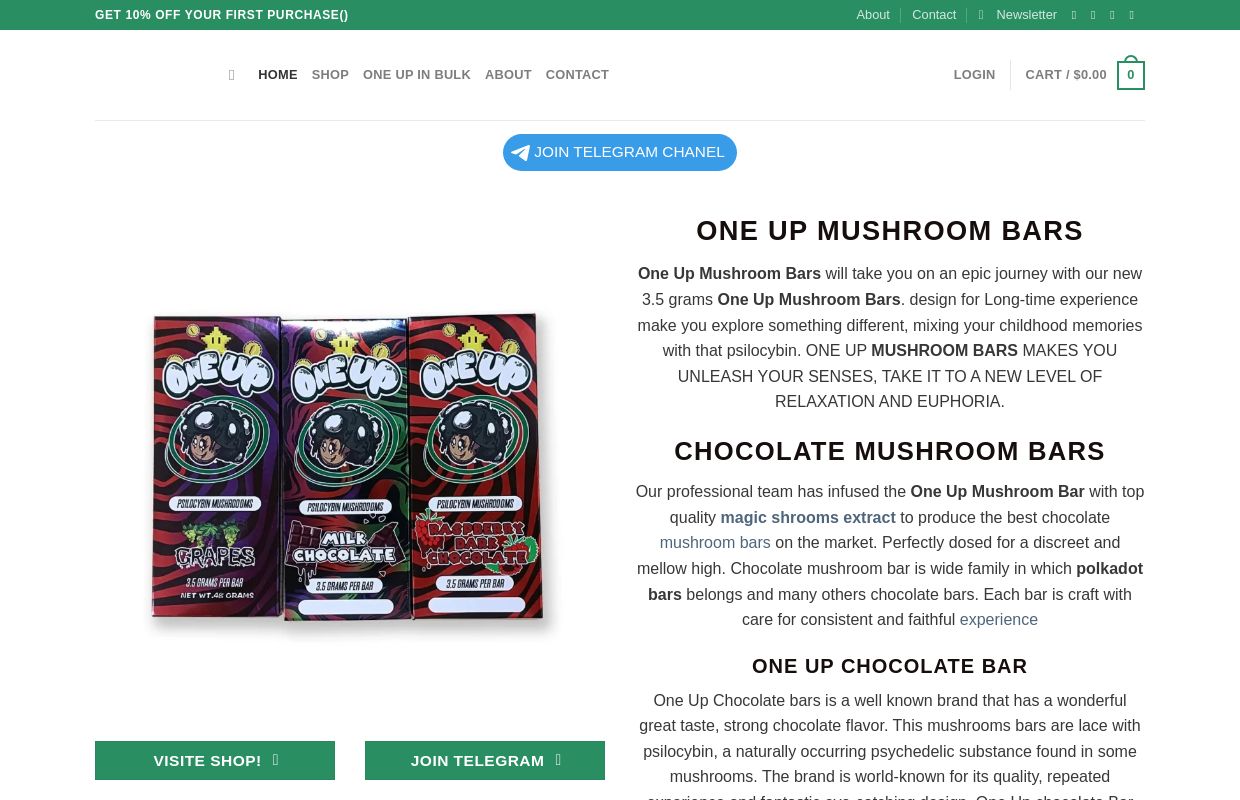 One up mushroom bars - One Up Mushroom Bar