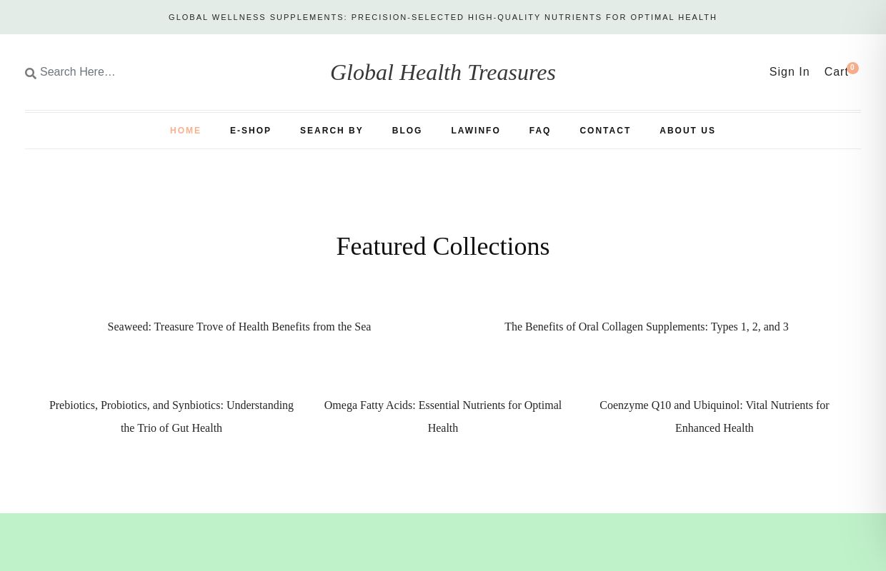 Home - Global Health Treasures