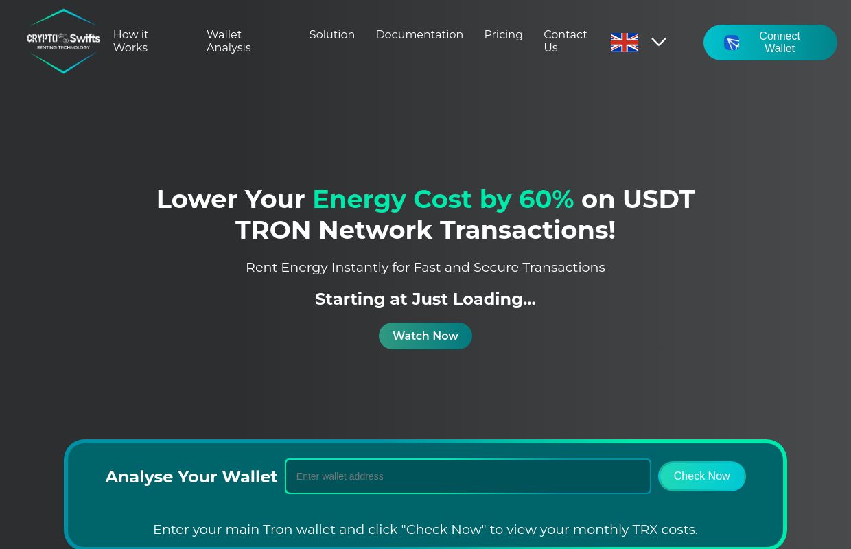 Rent TRON Energy at Lowest TRX Fees - CryptoSwifts