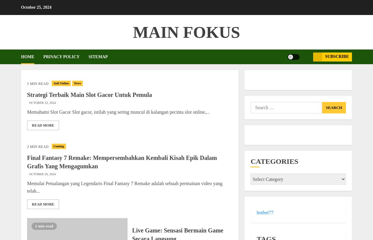 Main fokus