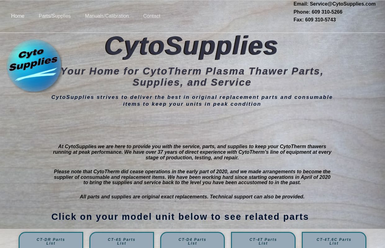 CytoTherm Parts and Supplies