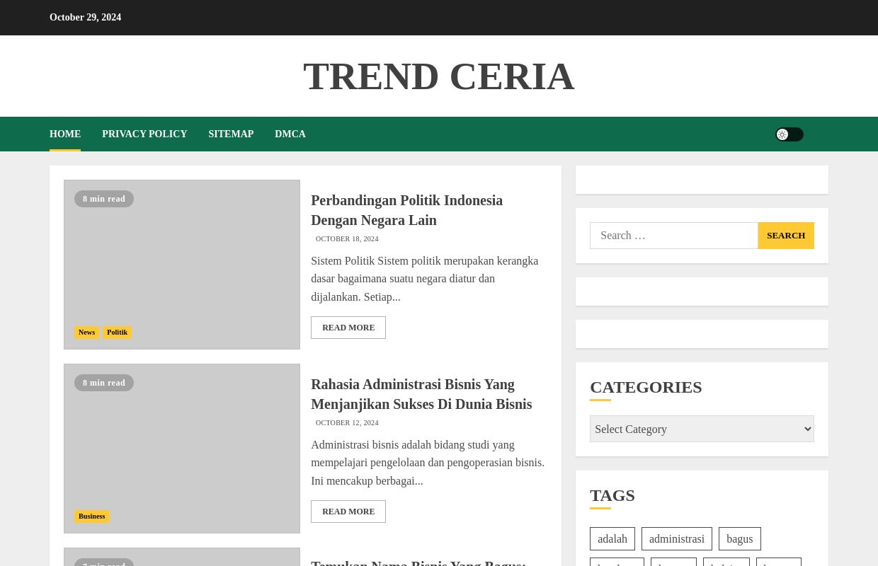 Trend ceria