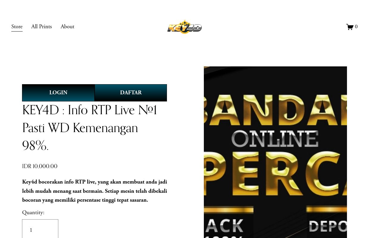 KEY4D : Info RTP Live #1 Pasti WD Kemenangan 98%.