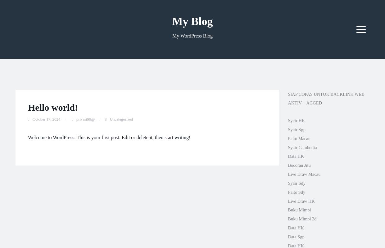 My Blog – My WordPress Blog