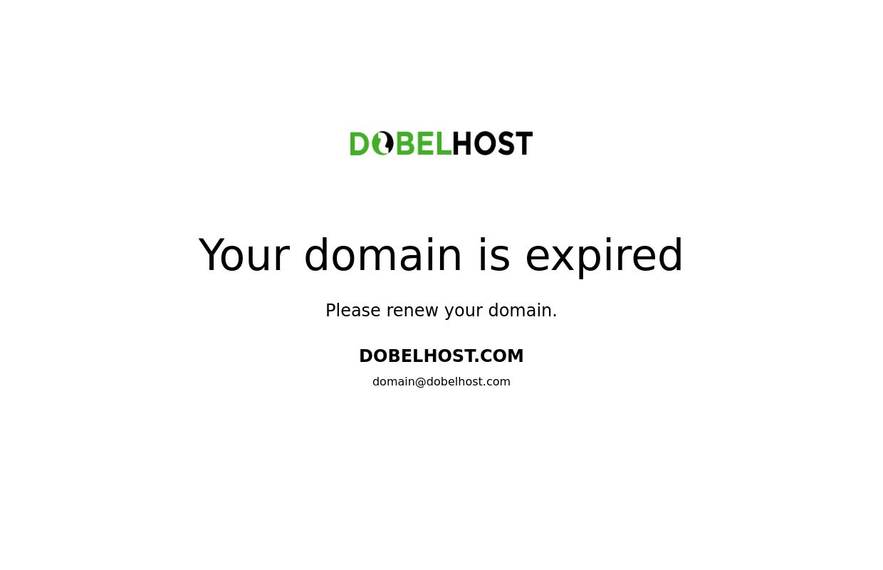 Your domain is expired