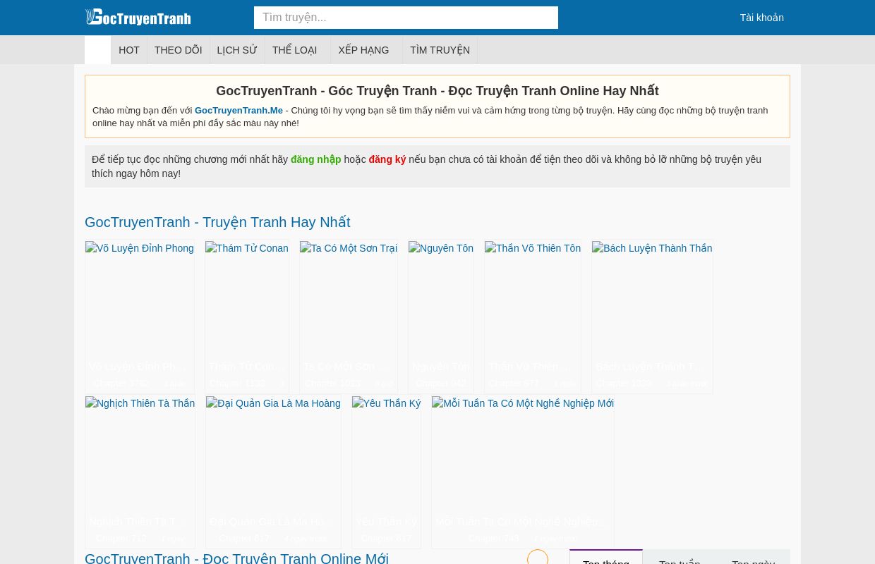 GocTruyenTranh - Góc Truyện Tranh - Đọc Truyện Tranh Online Hay Nhất