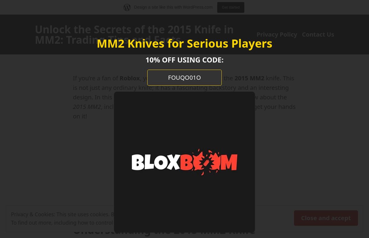 Unlock the Secrets of the 2015 Knife in MM2: Trading Tips and Facts