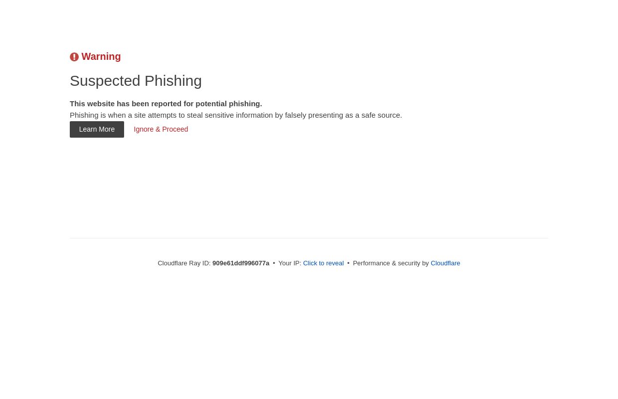 Suspected phishing site | Cloudflare