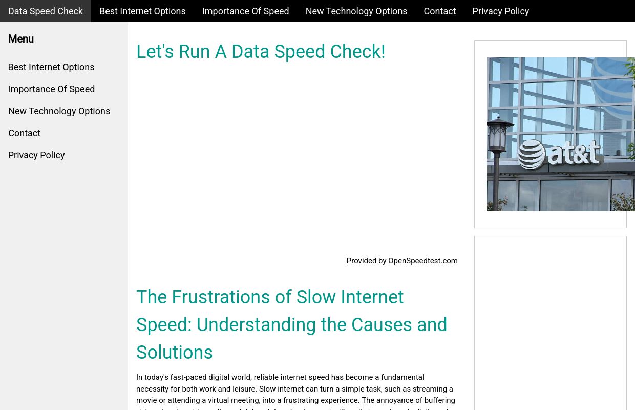 Data Speed Check