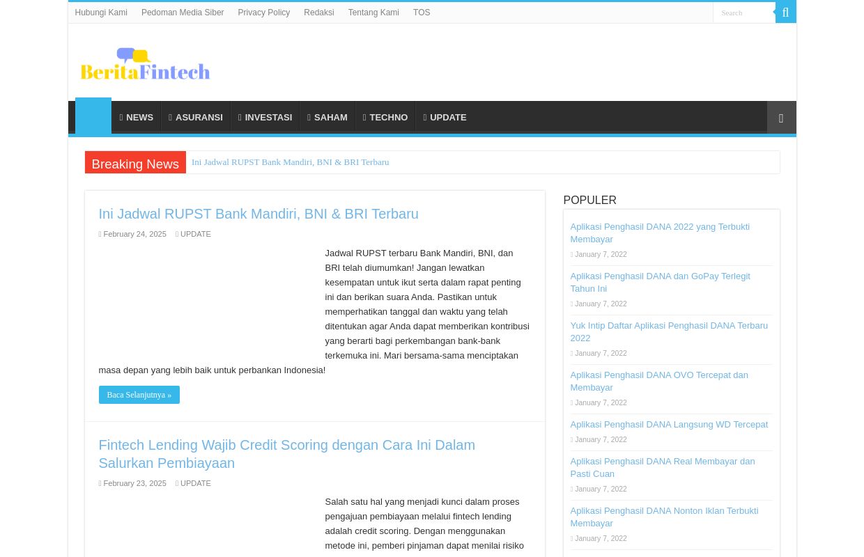 Berita Fintech | Berita Finance dan Tekno Terupdate