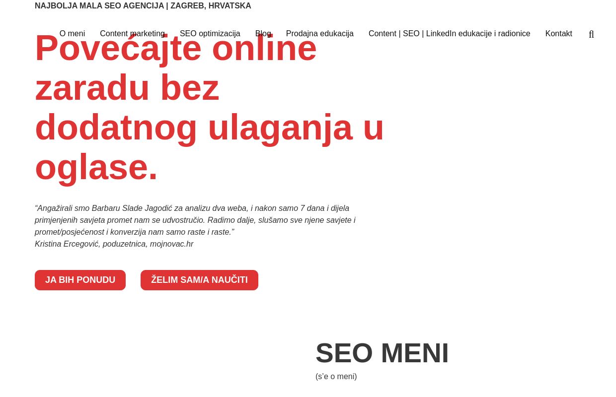 SEO agencija | Budite vidljivi na Googleu i zaradite!