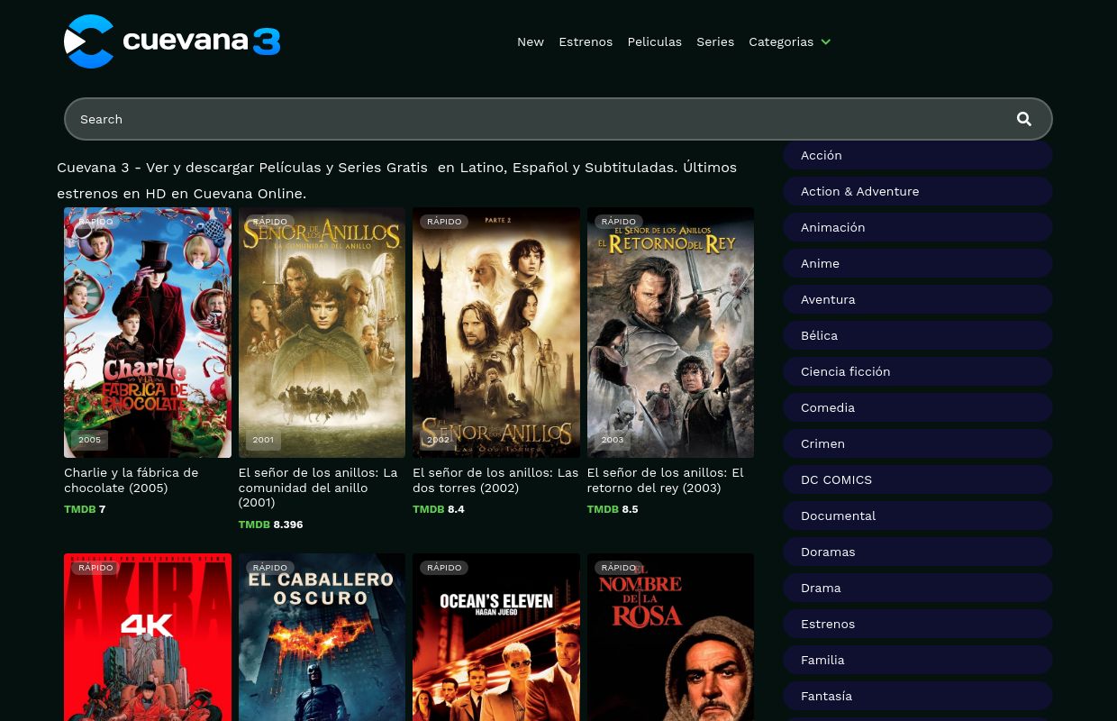 Cuevana 3 - Ver Películas y Series Online Gratis - Cuevana