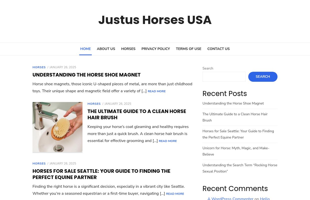 Justus Horses USA -