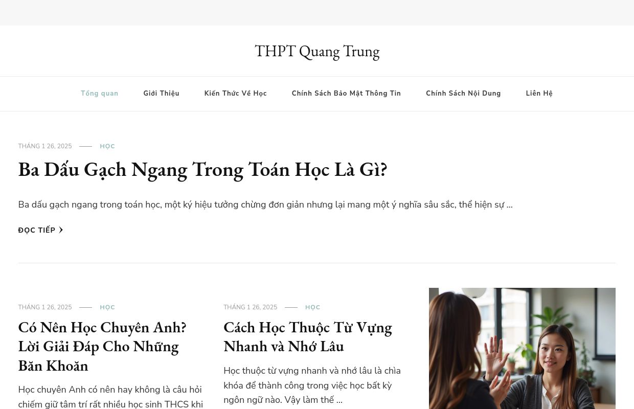 THPT Quang Trung -