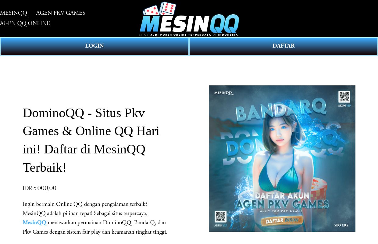 DominoQQ - Main Online QQ & Pkv Games di MesinQQ Terbaik!