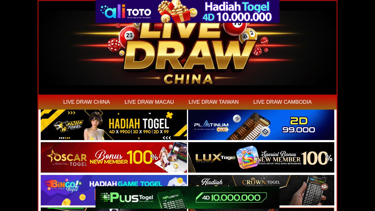 LIVE CHINA POOLS - LIVE DRAW CHINA - RESULT CHINA TERCEPAT