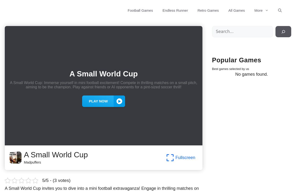 A Small World Cup - Unblocked & Free