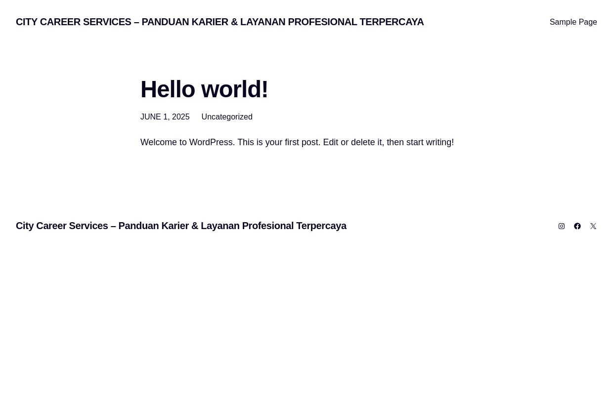 City Career Services – Panduan Karier & Layanan Profesional Terpercaya – Temukan tips karier, strategi wawancara, pengembangan diri, dan layanan profesional terbaik di City Career Services. Dapatkan wawasan terkini untuk sukses di dunia kerja!