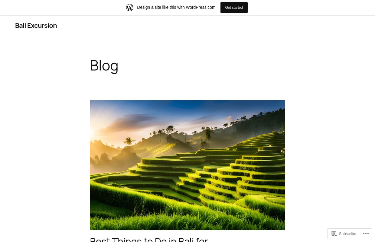 Bali Excursion – Excursion to Bali Island