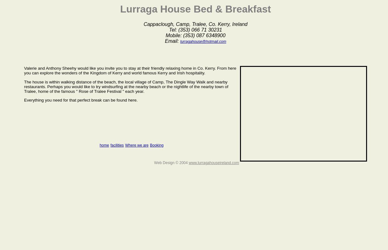 Lurraga House Self-Catering and Bed & Breakfast Vacations Co. Kerry Ireland