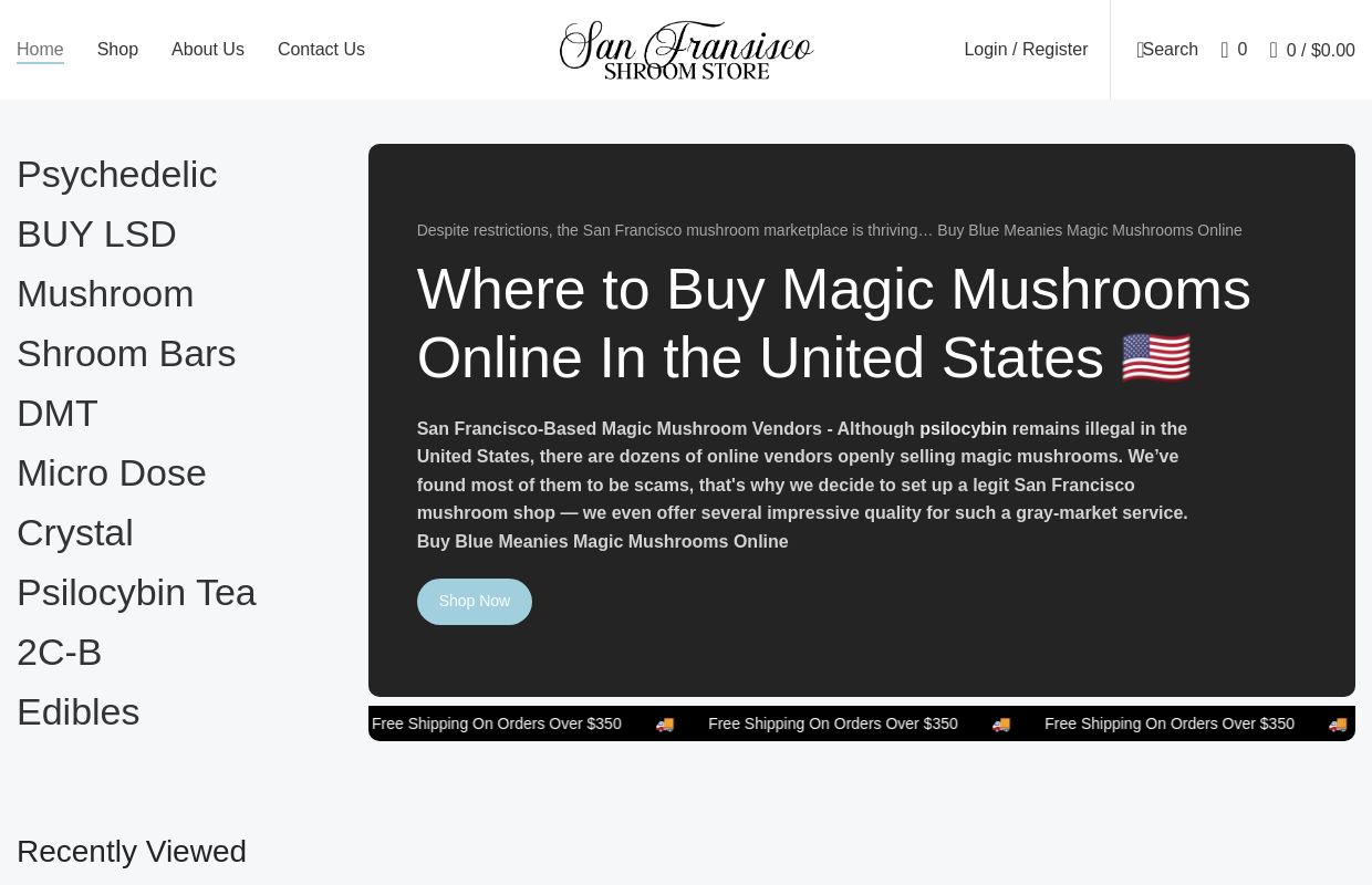 Buy Blue Meanies Magic Mushrooms Online | San Francisco Mushroom Shop