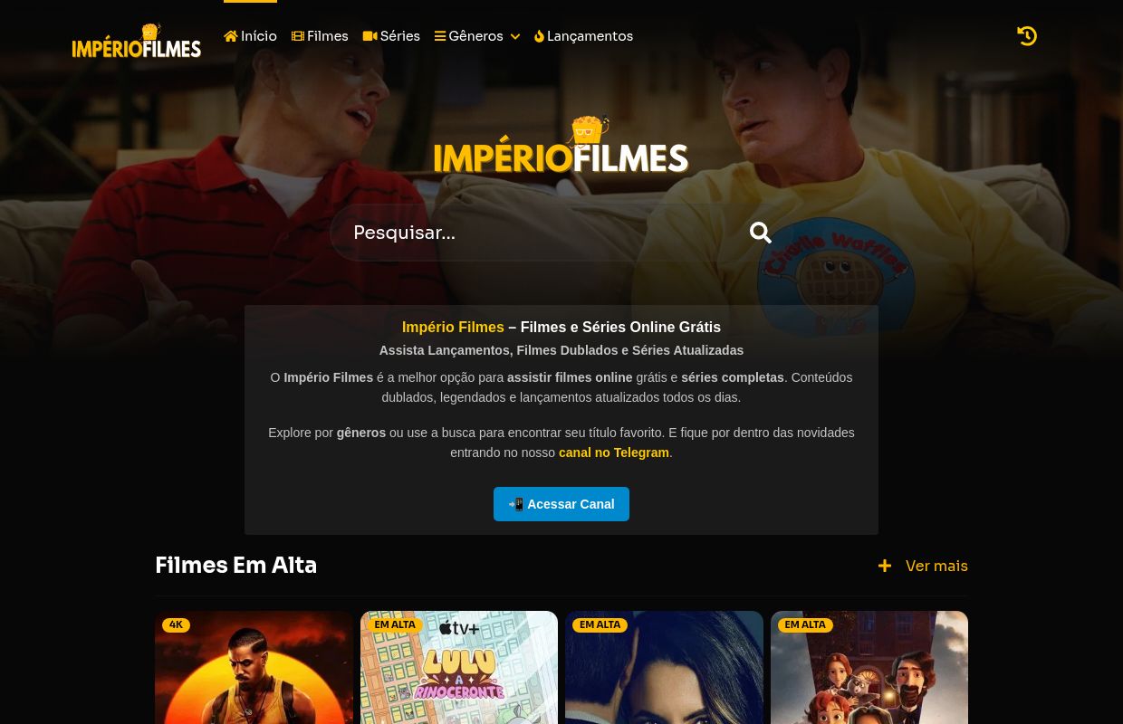 Império Filmes - O Reino dos Filmes e Séries Grátis em HD