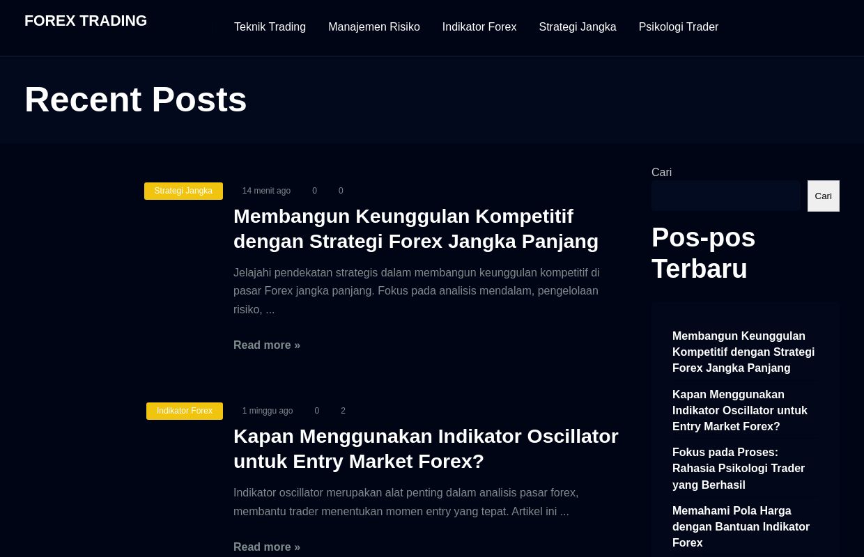 Forex Trading » Berbagai Teknik Trading