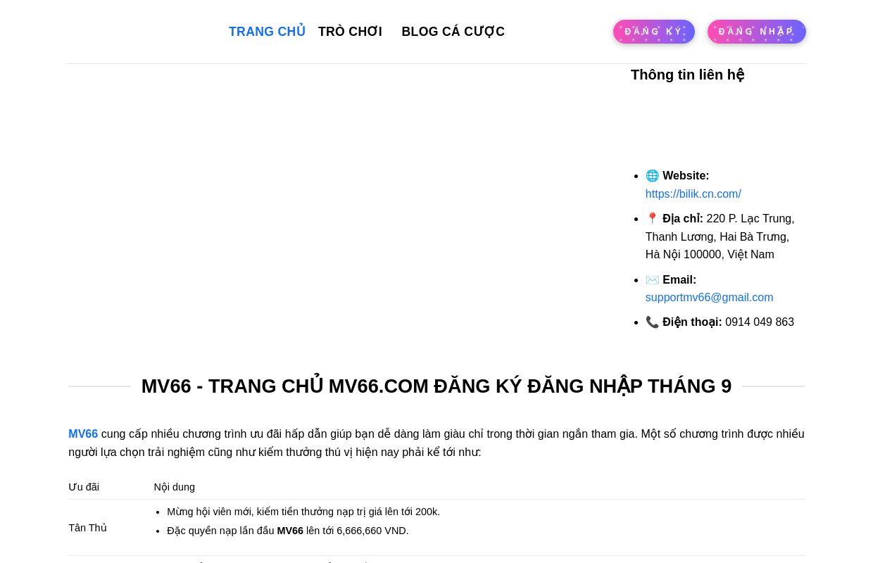 MV66 - Khuyến Mãi Đăng Ký Tại Nhà Cái Mv66.com +666K